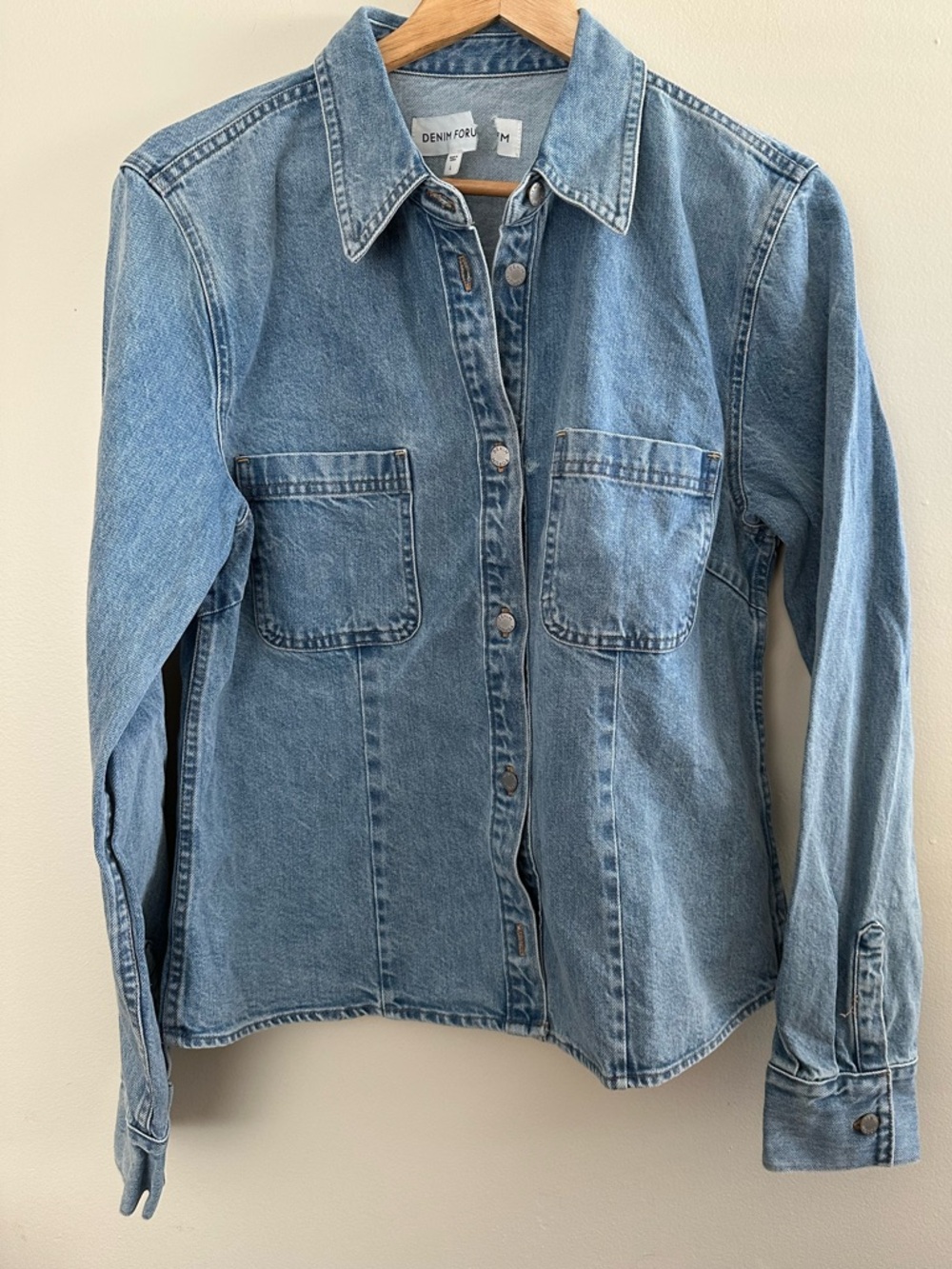 Denim Forum The '90s Sculpt Denim Shirt - Picture 3 of 7